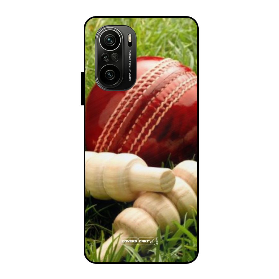 Cricket Ball and Stumps Metal Back Case for Mi 11X Pro