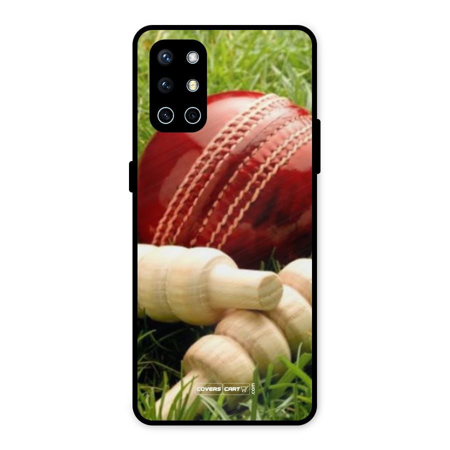 Cricket Ball and Stumps Metal Back Case for OnePlus 9R
