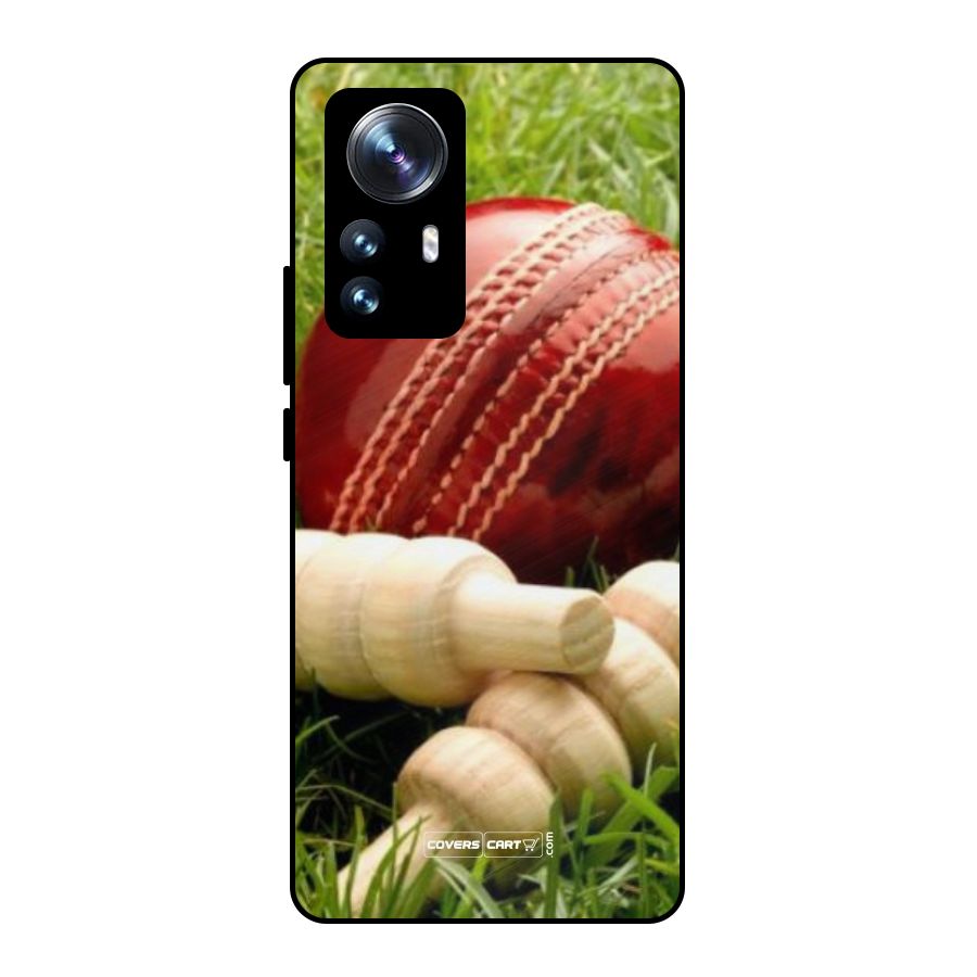 Cricket Ball and Stumps Metal Back Case for Xiaomi 12 Pro