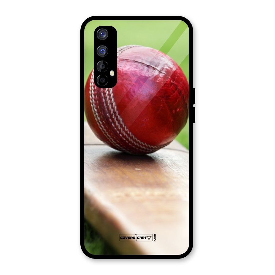 Cricket Bat Ball Glass Back Case for Realme Narzo 20 Pro