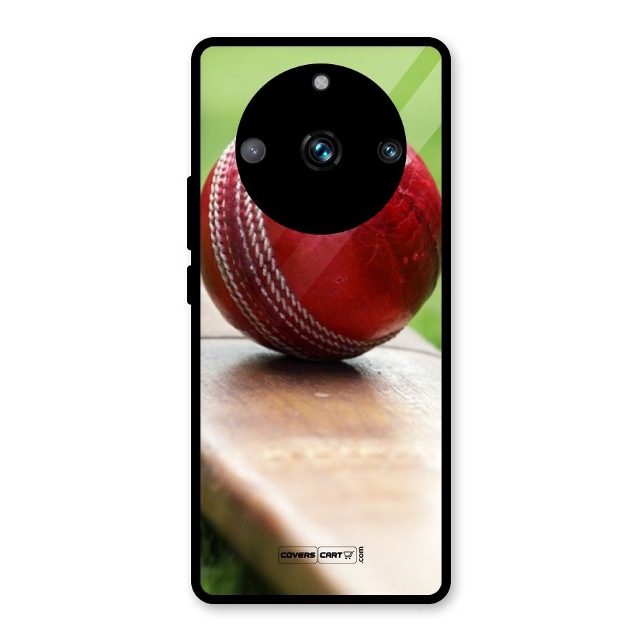 Cricket Bat Ball Glass Back Case for Realme Narzo 60 Pro