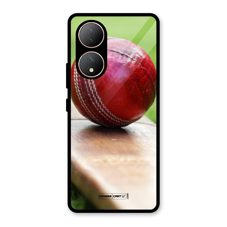 Cricket Bat Ball Glass Back Case for Vivo Y100A