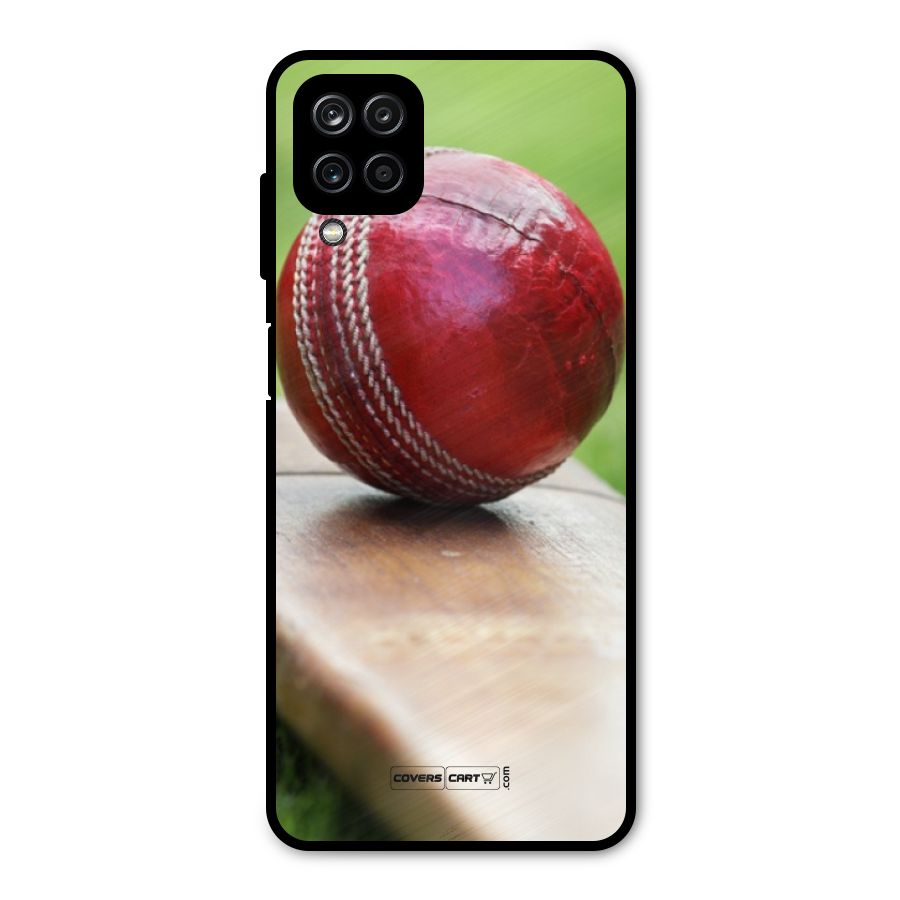 Cricket Bat Ball Metal Back Case for Galaxy A12