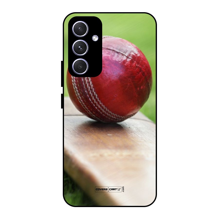 Cricket Bat Ball Metal Back Case for Galaxy A54