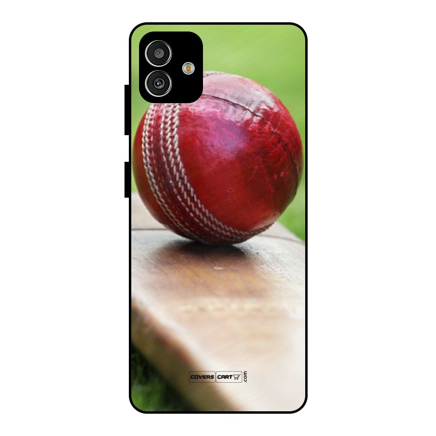 Cricket Bat Ball Metal Back Case for Galaxy M13 5G