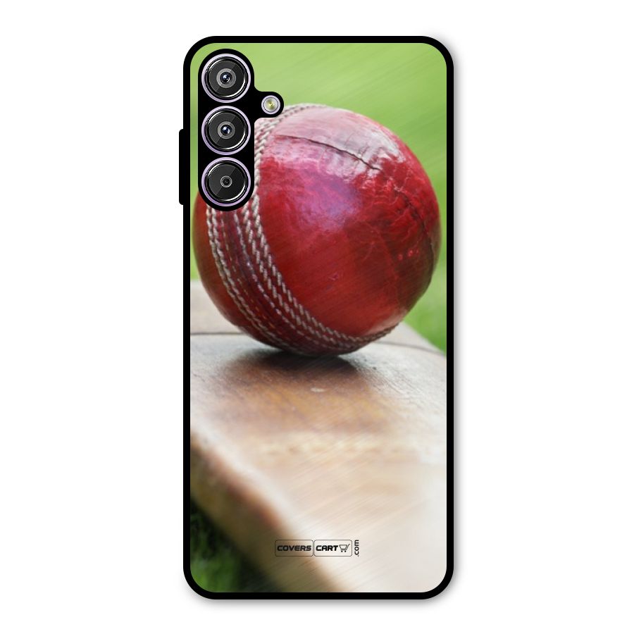 Cricket Bat Ball Metal Back Case for Galaxy M15