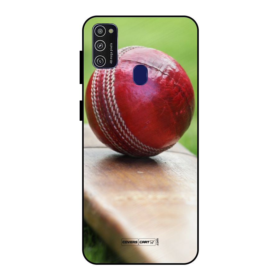 Cricket Bat Ball Metal Back Case for Galaxy M30s