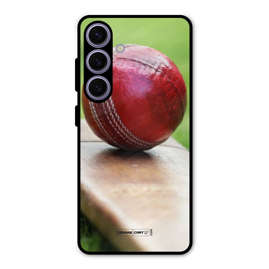 Cricket Bat Ball Metal Back Case for Galaxy S24