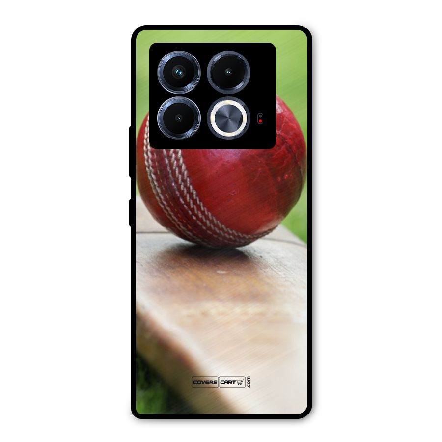 Cricket Bat Ball Metal Back Case for Infinix Note 40 5G