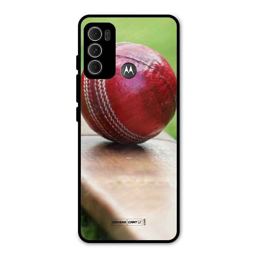 Cricket Bat Ball Metal Back Case for Moto G60
