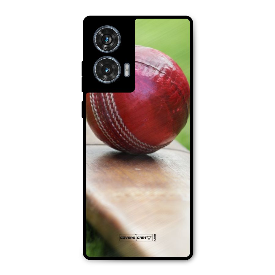 Cricket Bat Ball Metal Back Case for Motorola Edge 50 Fusion
