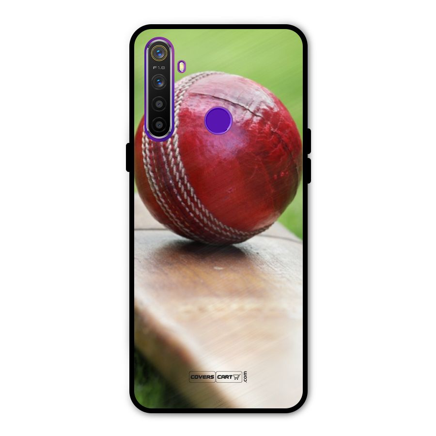 Cricket Bat Ball Metal Back Case for Realme 5i