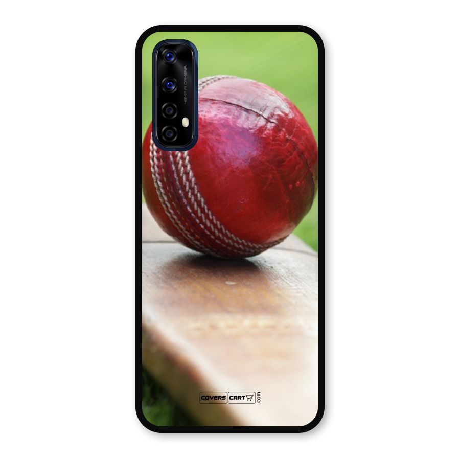 Cricket Bat Ball Metal Back Case for Realme 7