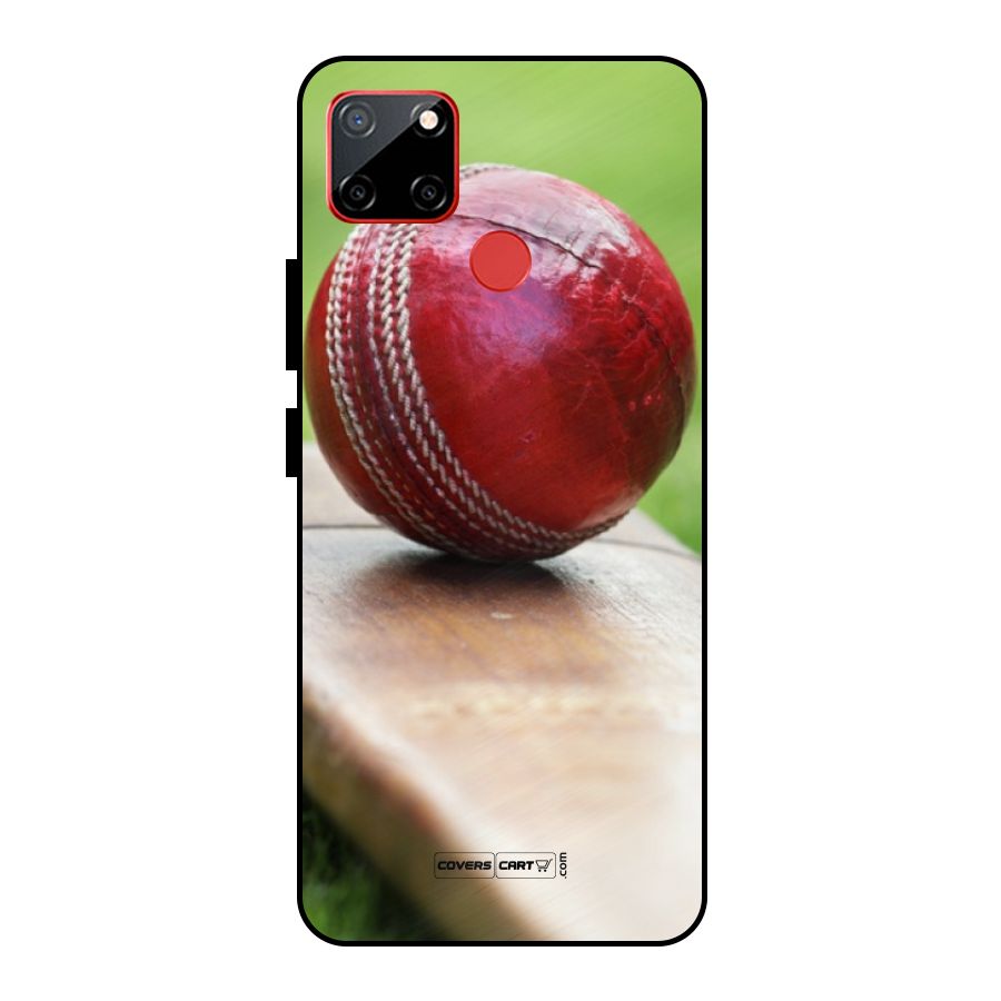 Cricket Bat Ball Metal Back Case for Realme C12