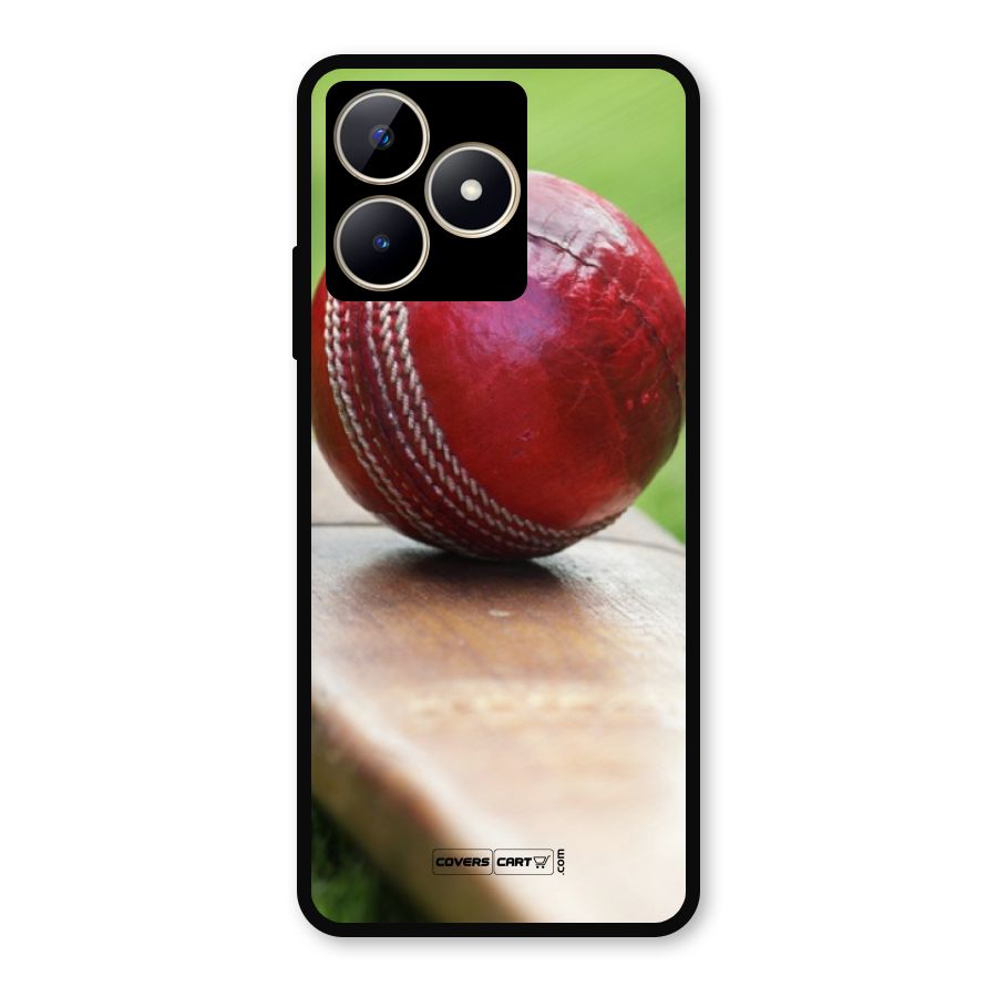 Cricket Bat Ball Metal Back Case for Realme C53
