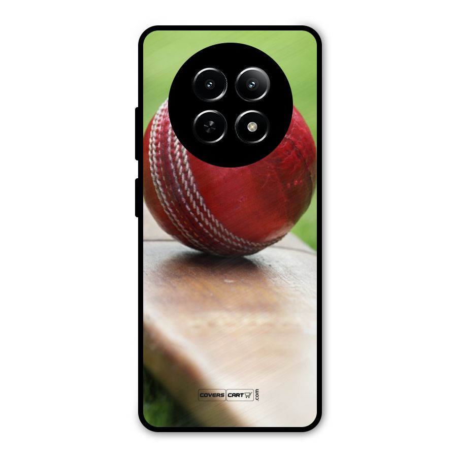 Cricket Bat Ball Metal Back Case for Realme Narzo N65