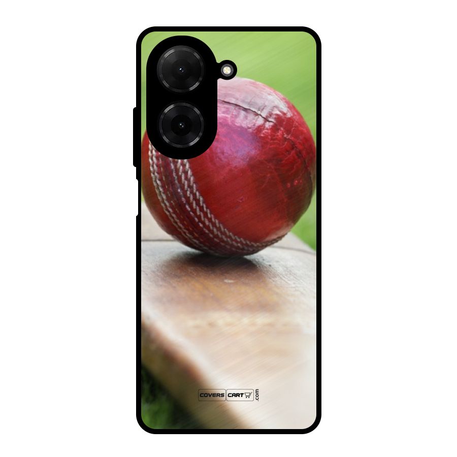 Cricket Bat Ball Metal Back Case for Redmi A5 4G