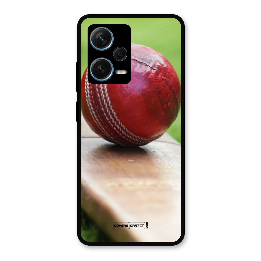 Cricket Bat Ball Metal Back Case for Redmi Note 12 Pro Plus 5G