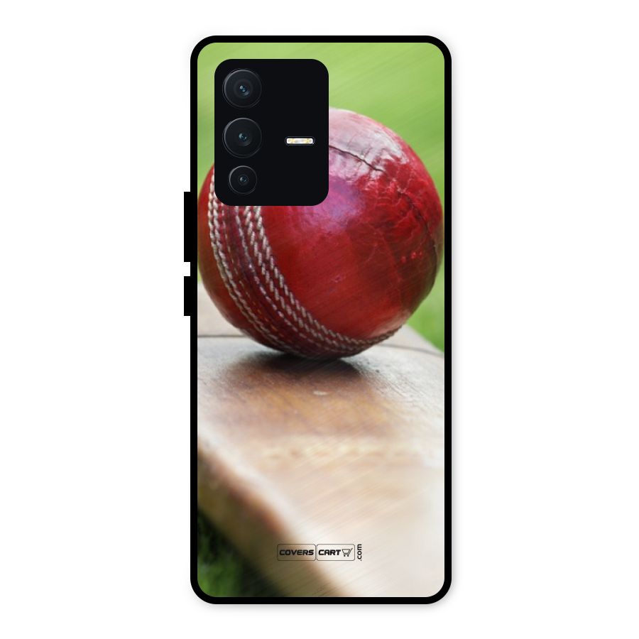 Cricket Bat Ball Metal Back Case for Vivo V23 5G