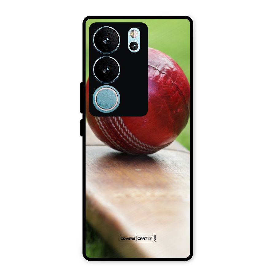 Cricket Bat Ball Metal Back Case for Vivo V29 Pro