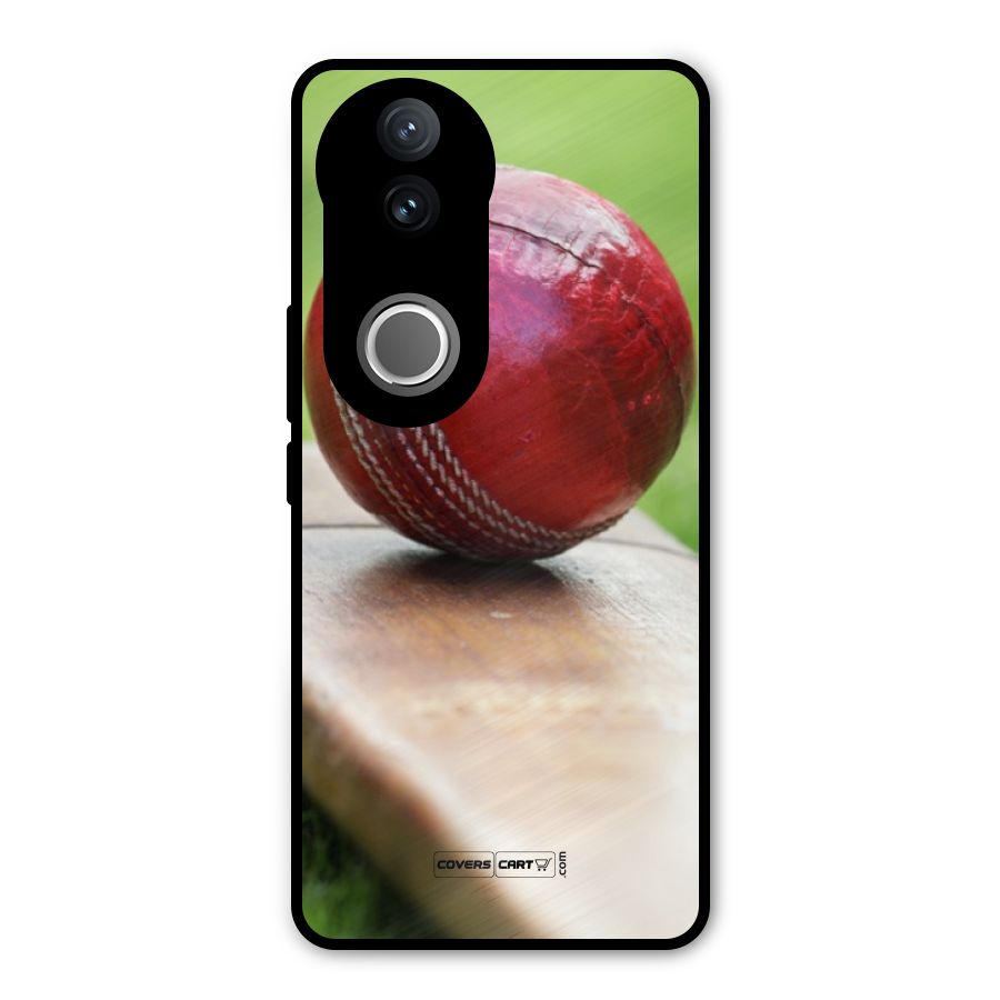 Cricket Bat Ball Metal Back Case for Vivo V50