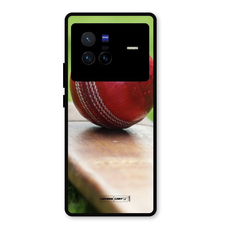 Cricket Bat Ball Metal Back Case for Vivo X80