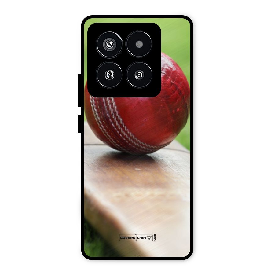 Cricket Bat Ball Metal Back Case for Xiaomi 14 Pro