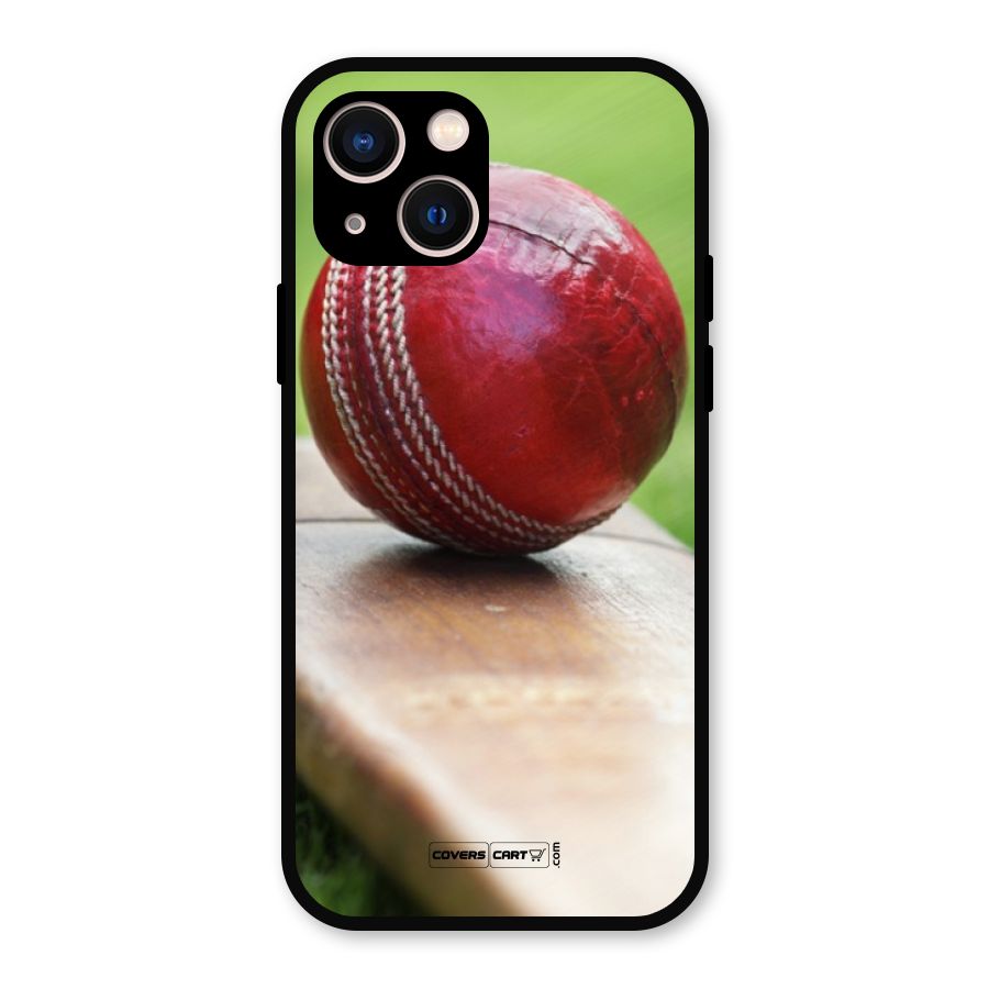 Cricket Bat Ball Metal Back Case for iPhone 13