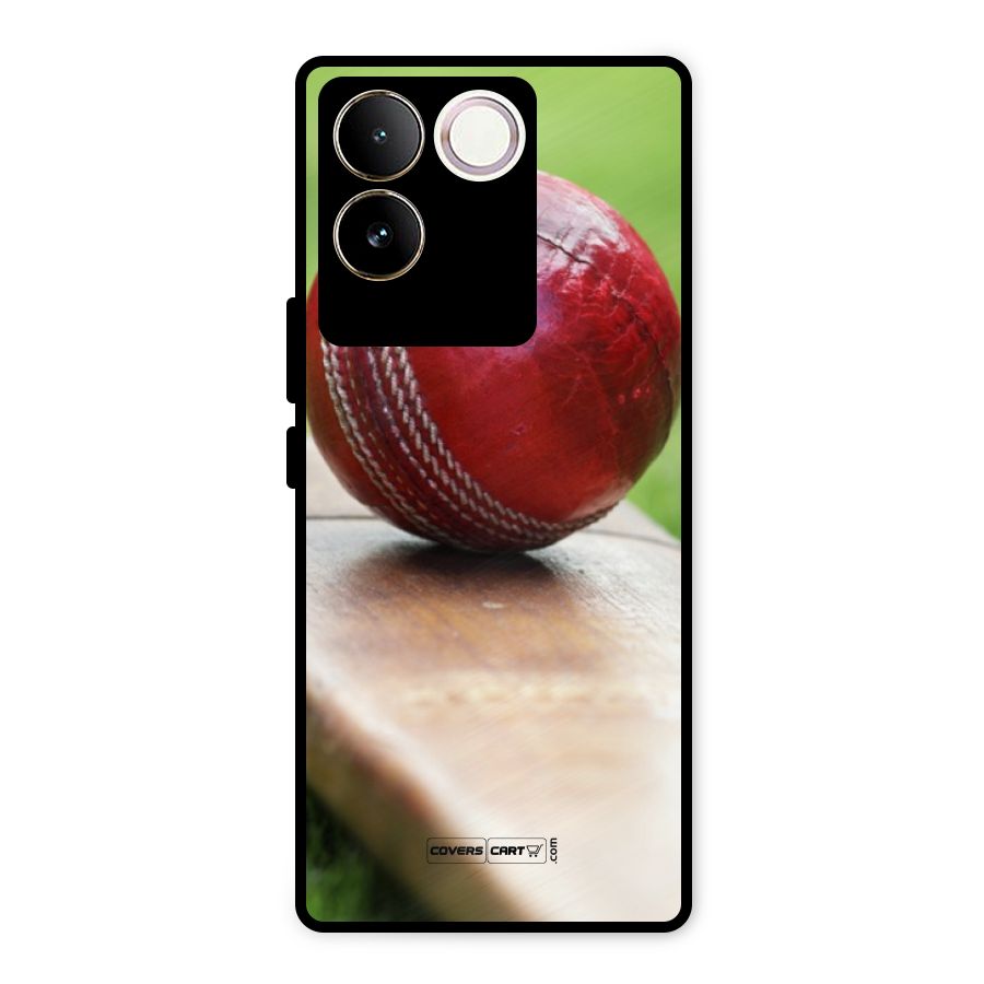Cricket Bat Ball Metal Back Case for iQOO Z7 Pro