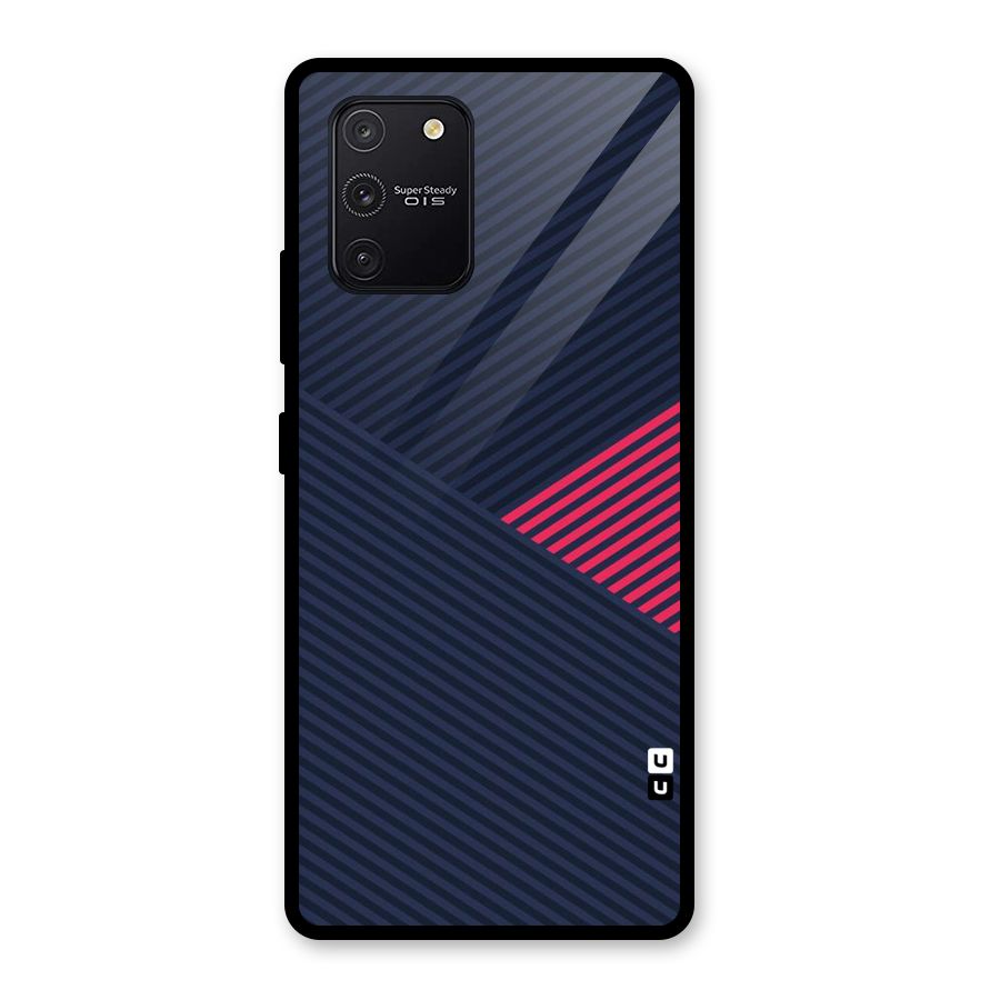 Criscros Stripes Glass Back Case for Galaxy S10 Lite