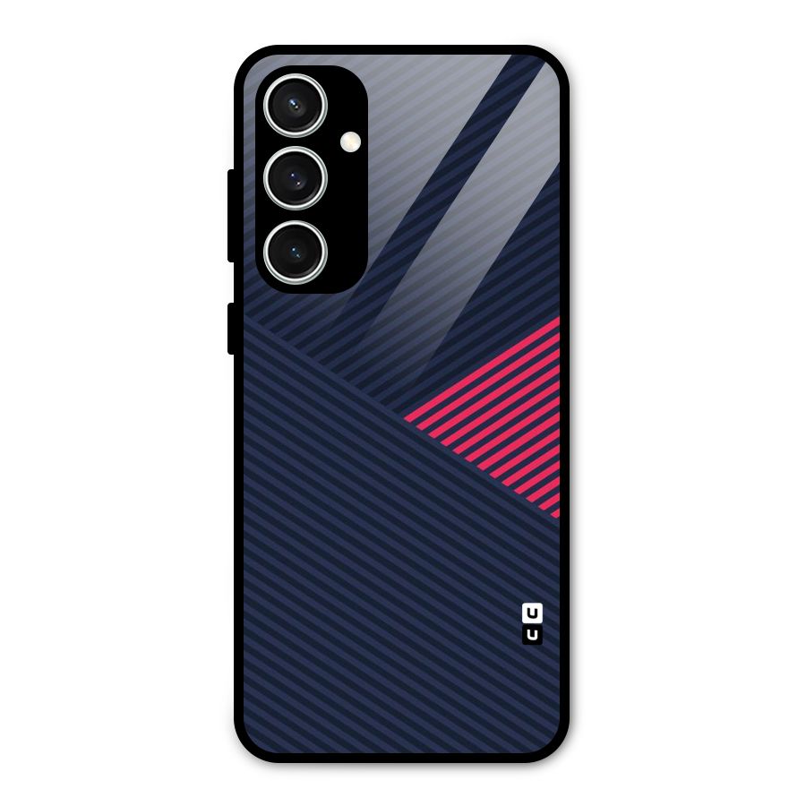 Criscros Stripes Glass Back Case for Galaxy S23 FE