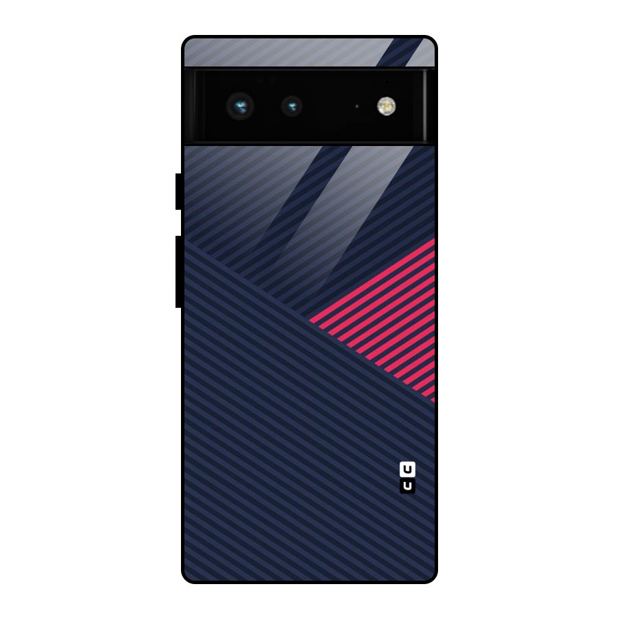 Criscros Stripes Glass Back Case for Google Pixel 6