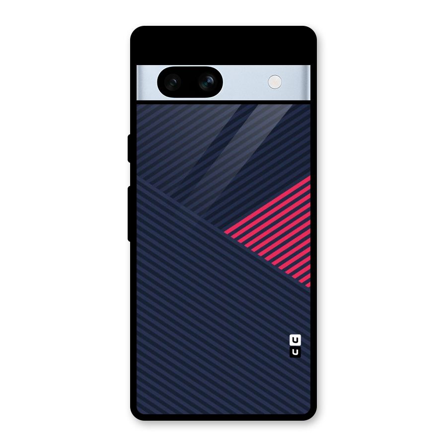 Criscros Stripes Glass Back Case for Google Pixel 7a
