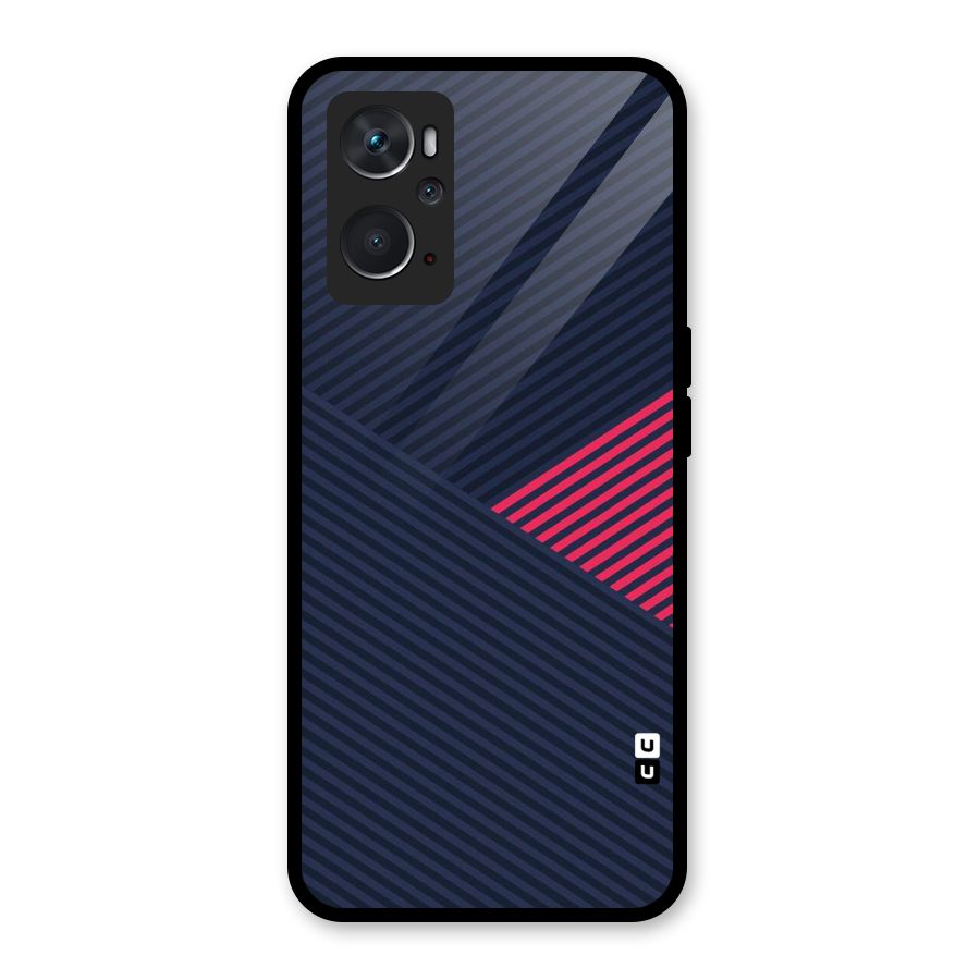 Criscros Stripes Glass Back Case for Oppo K10 4G