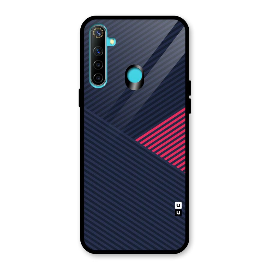 Criscros Stripes Glass Back Case for Realme 5