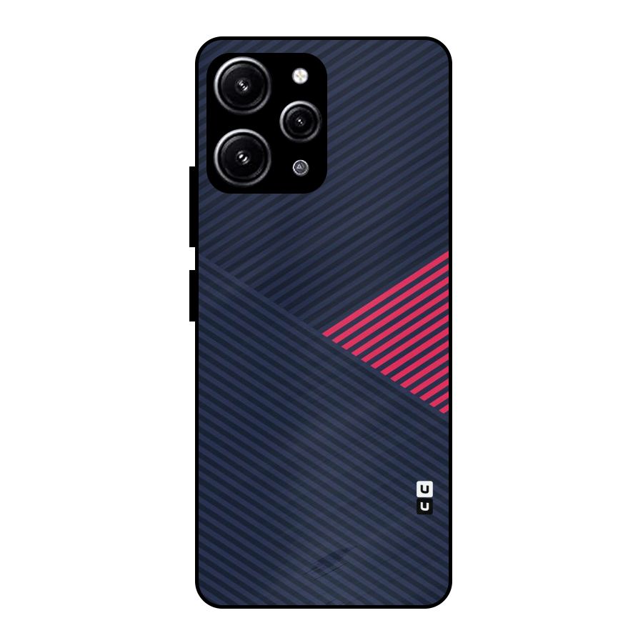 Criscros Stripes Glass Back Case for Redmi 12 4G