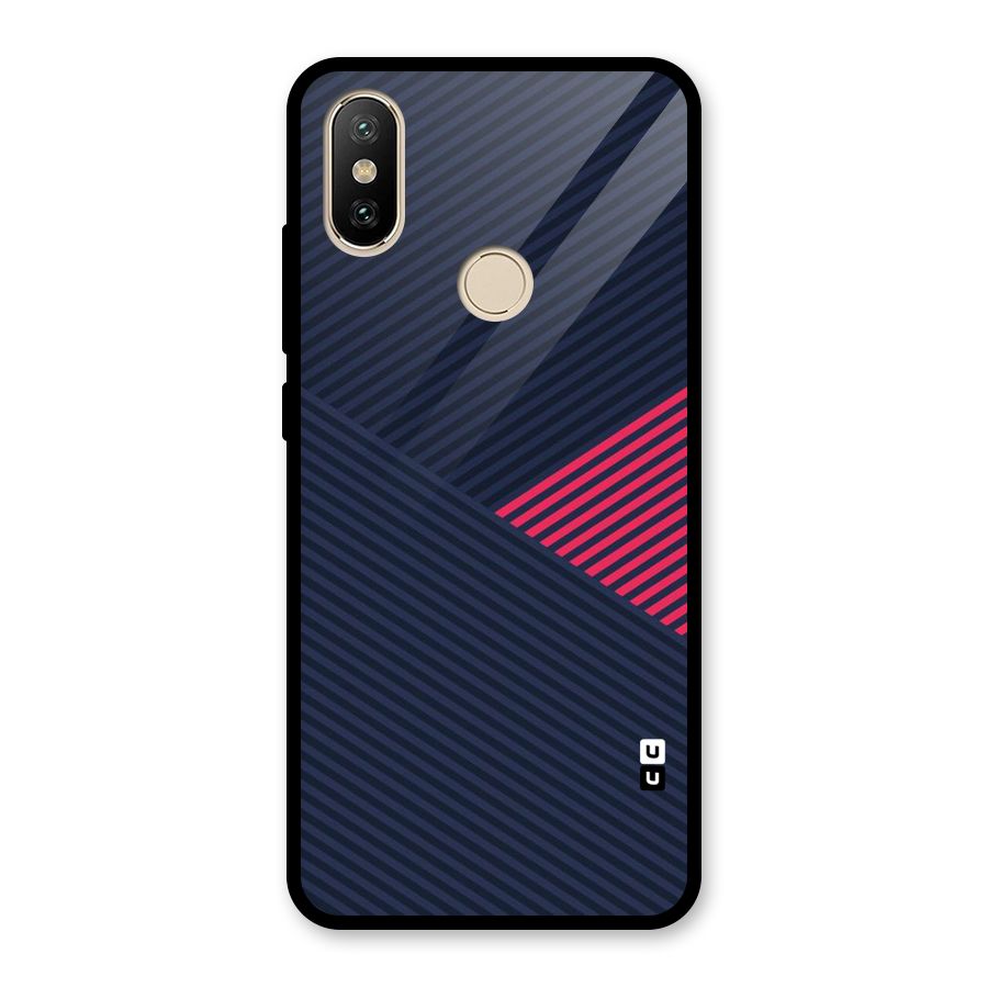 Criscros Stripes Glass Back Case for Redmi A2