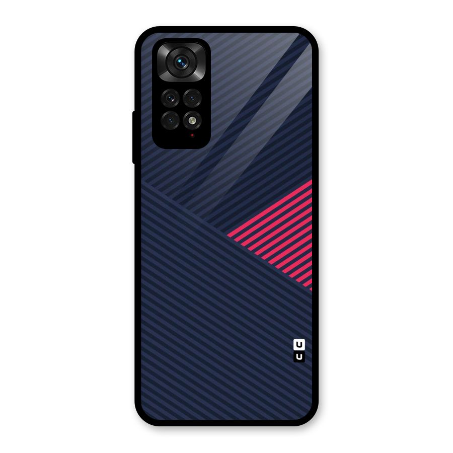Criscros Stripes Glass Back Case for Redmi Note 11S