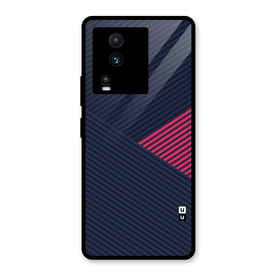Criscros Stripes Glass Back Case for Vivo iQOO Neo 7