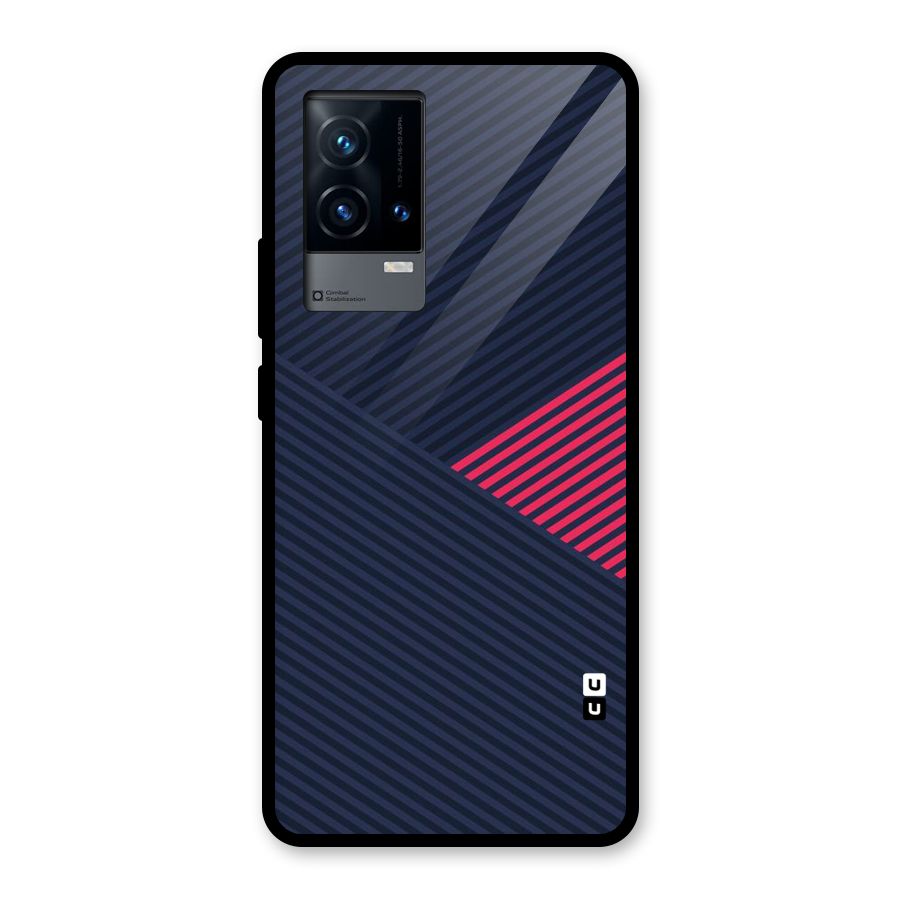 Criscros Stripes Glass Back Case for iQOO 9 5G