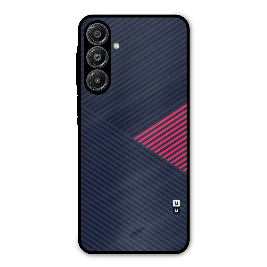 Criscros Stripes Metal Back Case for Galaxy A16 5G