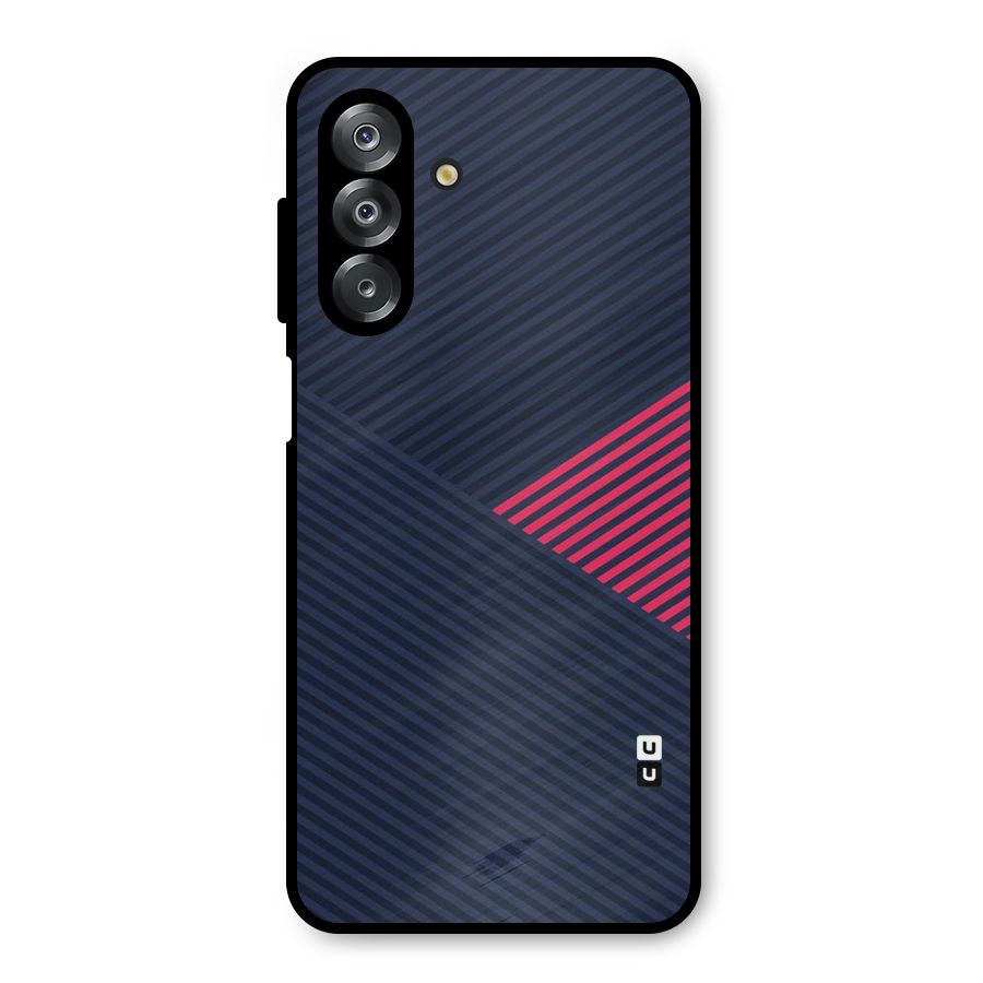 Criscros Stripes Metal Back Case for Galaxy A26