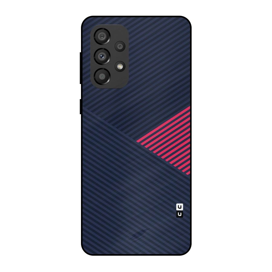 Criscros Stripes Metal Back Case for Galaxy A33 5G