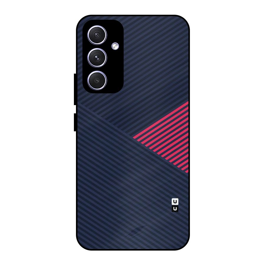 Criscros Stripes Metal Back Case for Galaxy A54