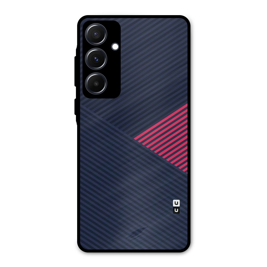 Criscros Stripes Metal Back Case for Galaxy A55