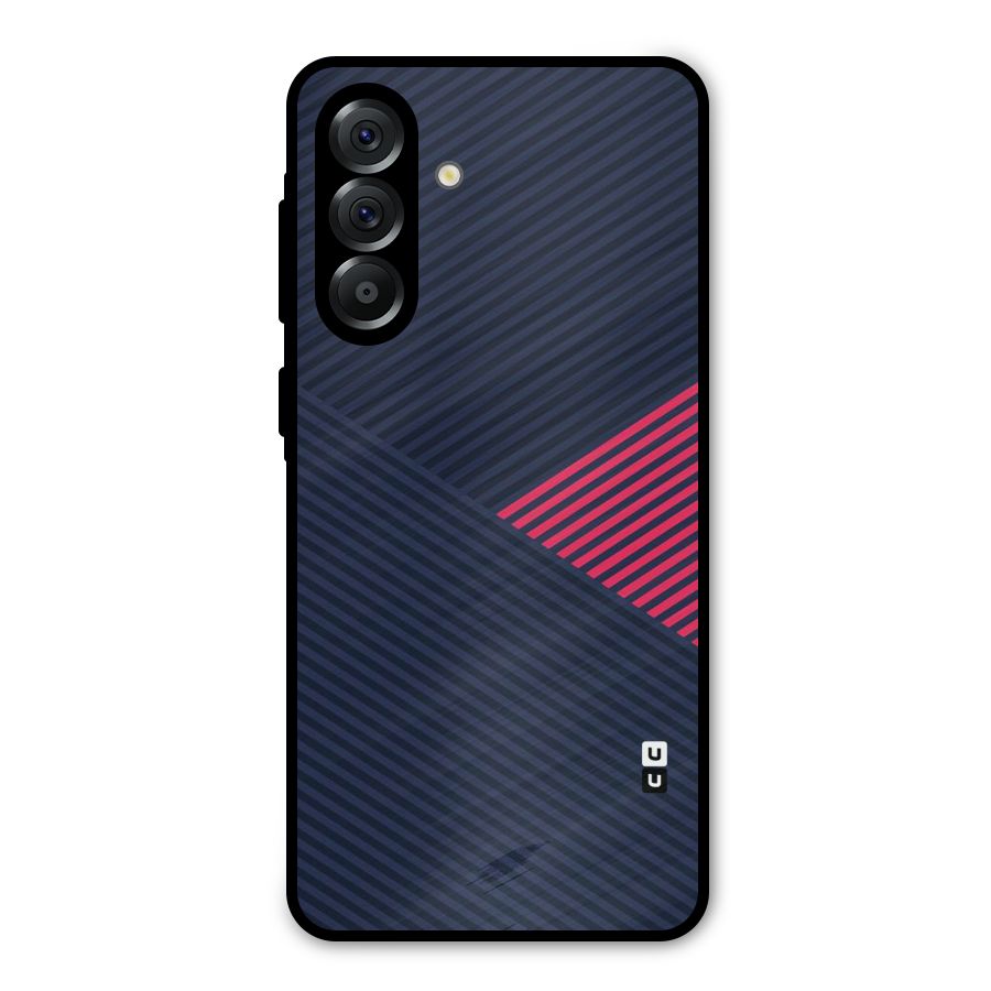 Criscros Stripes Metal Back Case for Galaxy A56
