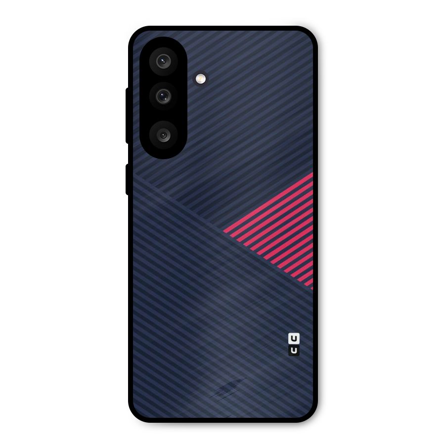 Criscros Stripes Metal Back Case for Galaxy F56