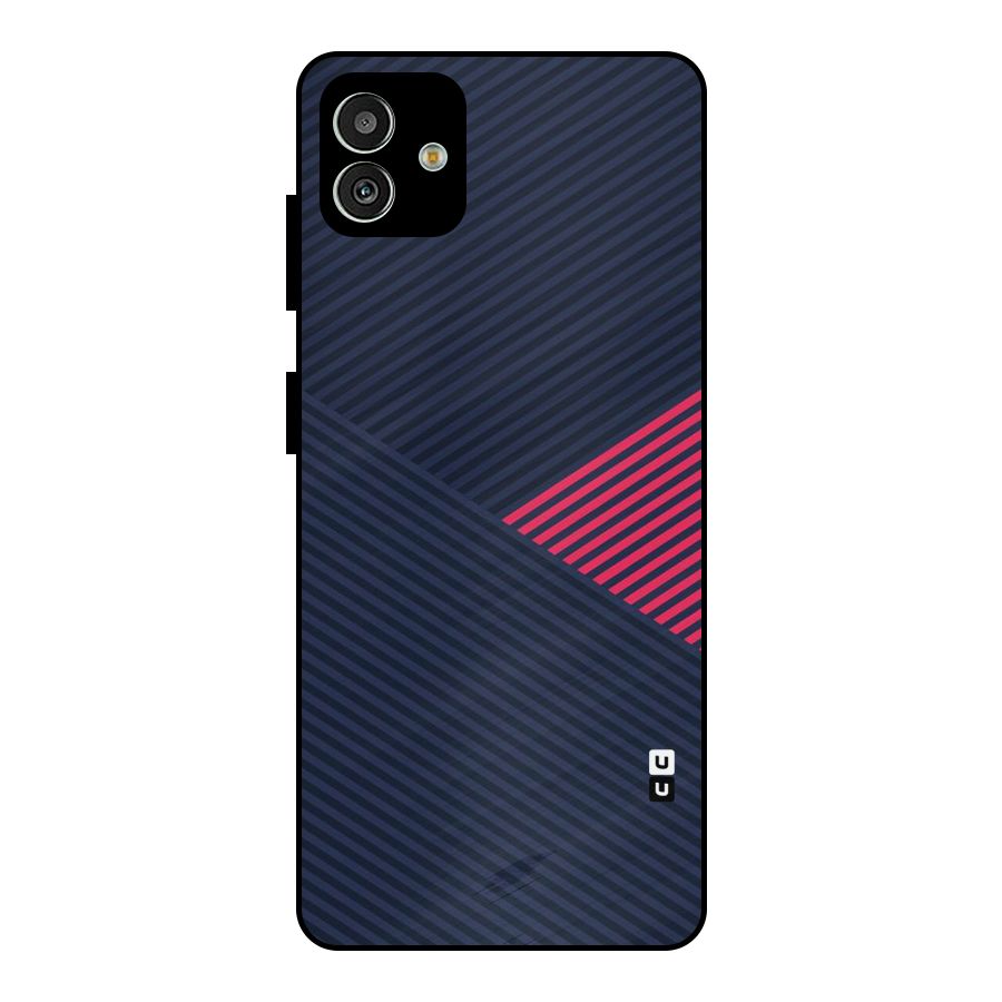 Criscros Stripes Metal Back Case for Galaxy M13 5G