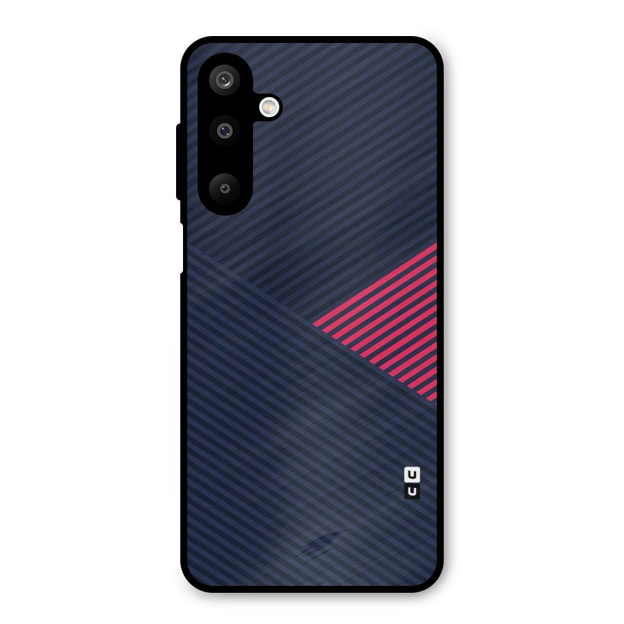 Criscros Stripes Metal Back Case for Galaxy M16