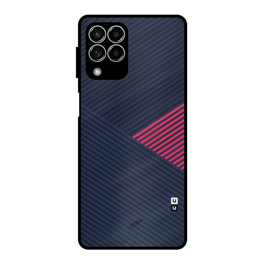 Criscros Stripes Metal Back Case for Galaxy M33